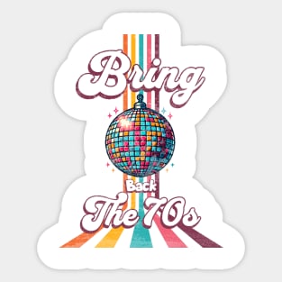 Bring Back the 70s - Disco Ball Sticker
